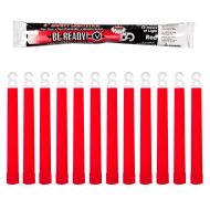Windy City Novelties Be Ready Red Glow Sticks - Industrial Grade 12 Hour Illumination Emergency Safety Chemical Light Glow Sticks