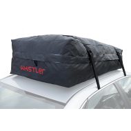 Whistler Car Roof Bag Bundle- 100% Waterproof Roof Top Cargo Bag NO RACK NEEDED + Non Slip Roof Mat & Storage bag, For Any Car Van or SUV (15 Cubic Feet)