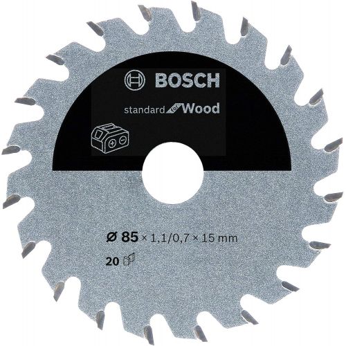  Bosch Professional Circular Saw Blade Standard for Wood (Wood, 85 X 15 X 1.1 mm, 20 Teeth, Accessory Cordless Circular Saw)