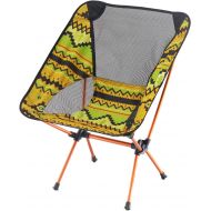 Sutekus Portable Camping Chair Mosaic Ultralight Outdoor Picnic Beach Travel Fishing Camping Chair with Carry Bag (Orange)