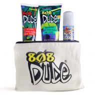 808 Dude Skincare Kit for Teens. Shampoo & Body Wash, Face Wash & Deodorant with Eco-Friendly Cotton Toiletry Bag