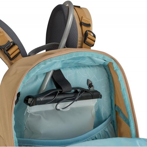  Evoc Hiking Backpack 16L Gold - Travel Backpack for Men and Women for Running Hiking and Trekking, Hiking Bag as Camping and Motorcycle Backpack with Helmet Attachment