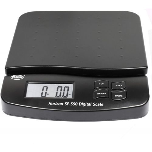  Horizon Digital Scales Horizon SF-550 55 LB x 0.1 OZ Digital Postal Shipping Scale with Counting Function, Auto Read Hold, 1 Gram Accuracy
