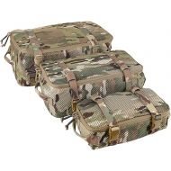 PETAC GEAR 3 PCS Tactical Modular Packing Cubes, Large Capacity Mesh Storage Bag,Outdoor Travel Organize Storage Pouches Bags.
