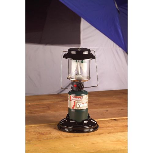 콜맨 Coleman Gas Lantern 1000 Lumens QuickPack 2-Mantle Propane Lantern with Carry Case