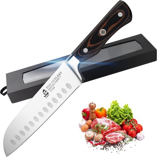  TUO Santoku Knife 7 inch Japanese Chef Knife Asian Knife German High Carbon Stainless Steel Japanese Cleaver Sushi Knife Ergonomic G10 Handle with Gift Box Legacy Series