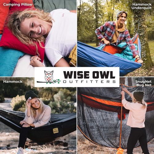  Wise Owl Outfitters Camping Blankets for Cold Weather - Puffy, Packable, Compact, Warm & Insulated Camping Quilt - Outdoor Blanket for Stadium, Backpacking, Camping, Travel, and Hi