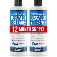 Essential Values Universal Descaling Solution for Keurig Breville Nespresso & Delonghi (4 Uses) | Coffee Machine Descaler Cleaner | Liquid To Descale Automatic Coffee Makers & Espresso Machines