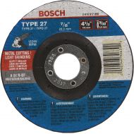 BOSCH CG27M450 4-1/2 In. 3/32 In. 7/8 In. Arbor Type 27 24 Grit Light Grinding/Metal Cutting Abrasive Wheel