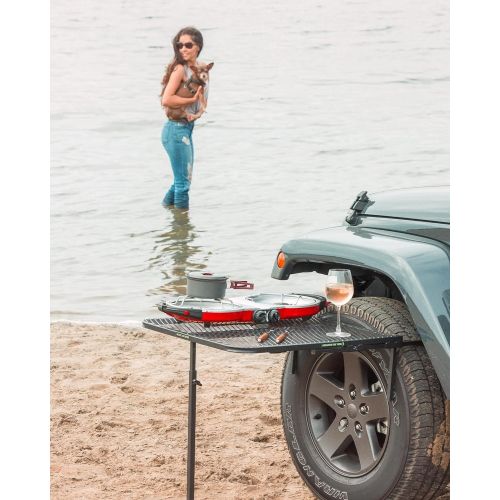  [무료배송][추가금 없음] 차량 타이어 캠핑 테이블 및 야외 작업대 Tire Table Vehicle Tire-Mounted Camping, Travel, Tailgating and Outdoor Work Table