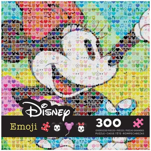  Ceaco Disney Emoji Minnie Mouse Jigsaw Puzzle, 300 Pieces Multi colored, 5