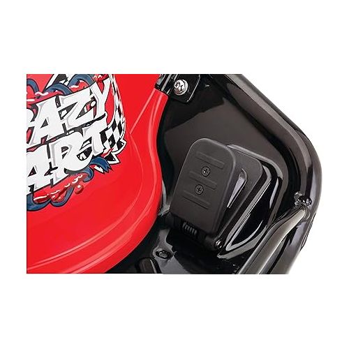 레이져(Razor) Razor Crazy Cart - 24V Electric Drifting Go Kart - Variable Speed, Up to 12 mph, Drift Bar for Controlled Drifts, Black/Red