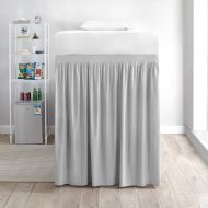 Bourina DormCo Extended Bed Skirt Twin XL (3 Panel Set) - Glacier Gray