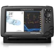 Lowrance Hook Reveal 7 Inch Fish Finders with Transducer and C-MAP Preloaded Map Options