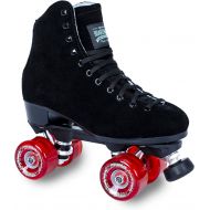 Sure-Grip Boardwalk Black Outdoor Roller Skate - Red Motion