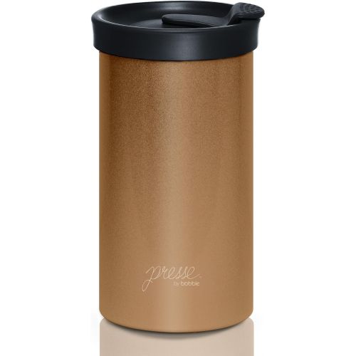  PRESSE by Bobble French Coffee Press And Insulated Stainless Steel Travel Tumbler for On-The-Go Brewing - 13 oz