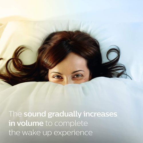  Philips SmartSleep HF3500/60 Wake-Up Light Therapy Alarm Clock with Sunrise Simulation, White