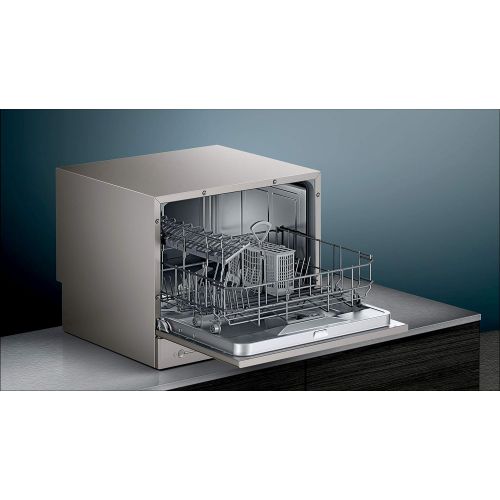  [아마존베스트]Siemens SK26E822EU iQ300 Compact Dishwasher A+ / 174 kWh per Year / 2240 L / Year / VarioSpeed / Glass 40° Programme / Aqua Stop