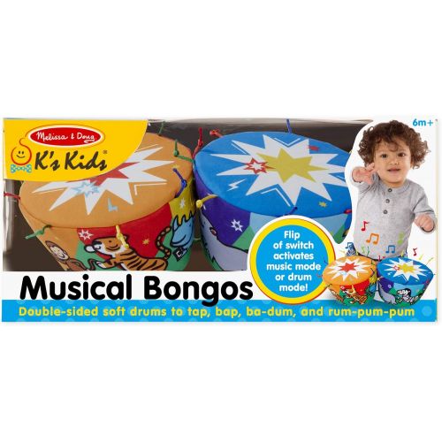  [아마존베스트]Melissa & Doug Ks Kids Bongo Drums Soft Musical Instrument