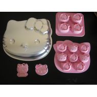 Zheng de Hello Kitty Cake Pan Molds and Hello Kitty Cookie Cutter Set of 4