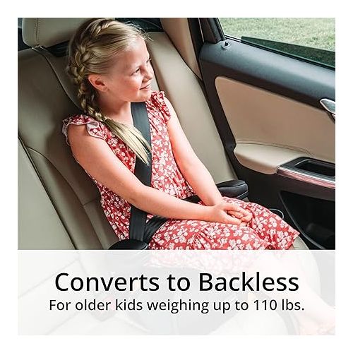 치코 Chicco KidFit® ClearTex® Plus 2-in-1 Belt-Positioning Booster Car Seat, Backless and High Back Booster Seat, for Children Aged 4 Years and up and 40-100 lbs. | Drift/Grey
