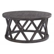 Signature Design by Ashley T711-8 Sharzane Round Cocktail Table Grayish Brown