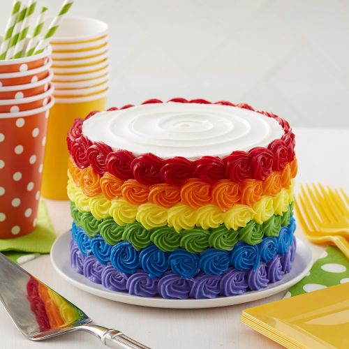  Wilton Rainbow Icing Pouch Cake Decorating Set, 7-Piece: Kitchen & Dining