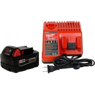 Milwaukee 48-59-1812 M12/M18 Battery Charger & (1) 48-11-1850 5.0Ah Lithium Ion Battery