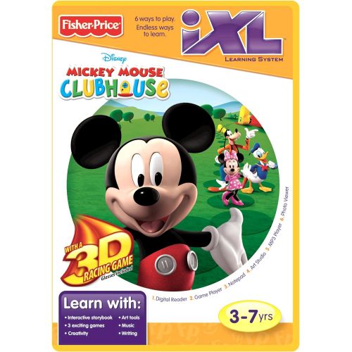  Fisher-Price iXL Learning System Software Mickeys Clubhouse 3D