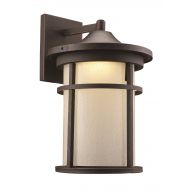 Trans Globe Lighting LED-40382 RT Avalon Outdoor Rust Transitional Wall Lantern, 17.5