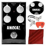 J. Rockett Audio Designs Animal Tour Series Overdrive Pedal Bundled with Guitar Picks, Cable, and Microfiber Cloth