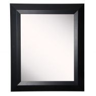 Rayne Mirrors American Made Rayne Solid Black Angle Vanity Wall Mirror 36 X 48