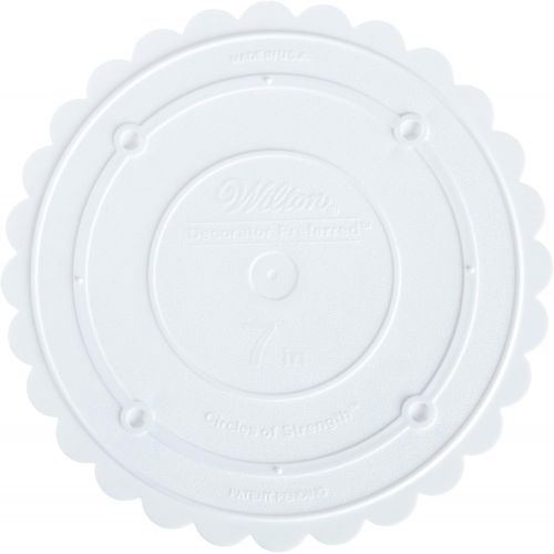  [아마존베스트]Wilton Decorator Preferred Round Separator Plate for Cakes, 7-Inch
