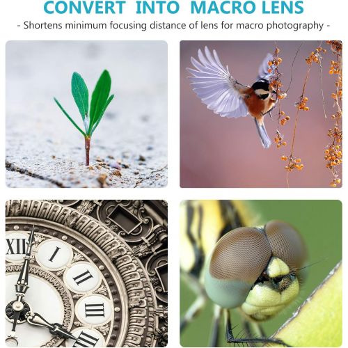 니워 Neewer AF Auto Focus Macro Extension Tube Set 10mm/16mm/21mm for Micro 4/3 Mount Mirrorless Camera Compatible with Olympus Pen, Panasonic Lumix BMPCC Cinema Camera