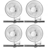 LORELL Air King 6 Inch Commercial 120V Personal Clip On Fan Air Circulator (4 Pack)