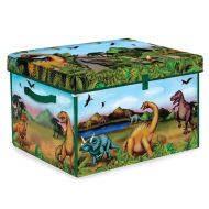 ZipBin 160 Dinosaur Collector Toy Box & Play set w/2 Dinosaurs