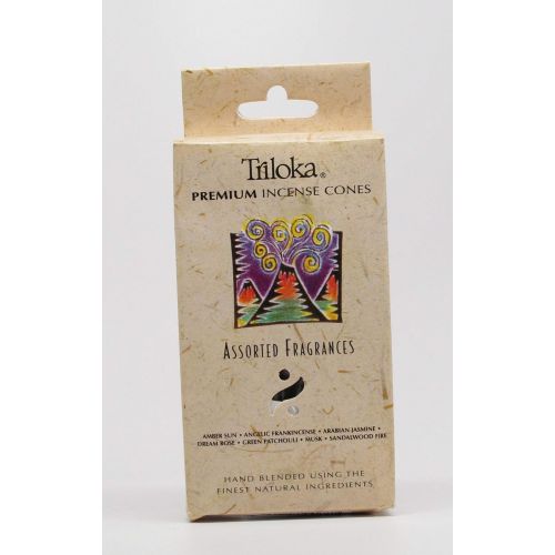  인센스스틱 Triloka, Incense Cones Assorted Fragrances, 5 Pieces, 20 Gram