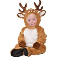 Suit Yourself Cozy Deer Costume for Babies, Includes Soft Jumpsuit, Booties, Tail, and Hood
