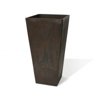 Algreen 17135 Valencia Square Planter, 13.75 by 23.5-Inch, Chocolate Marble