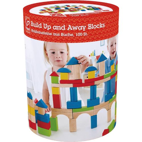  Award Winning Hape Kids Wooden Building Block Set (100 pieces)