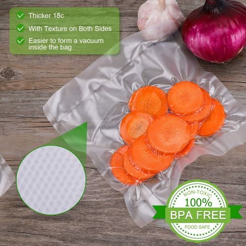  Entrige Vacuum Sealer Bags for Food, 8 x 50 Vacuum Sealer Rolls for Food Saver Bags Rolls, BPA-Free Vacuum Food Storage Bags for Sous Vide Vacuum Bags, Seal A Meal Bags Rolls, 2 Pa