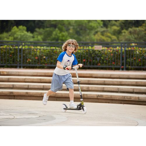  WeSkate Scooter for Kids with LED Light Up Wheels, Adjustable Height Kick Scooters for Boys and Girls Ages 3-12, Rear Fender Break, Folding Kids Scooter, 110lb Weight Capacity