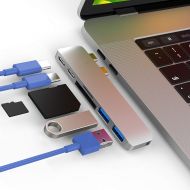 CharJenPro USB C Hub Certified for Apple MacBook Air 2018, MacBook Pro 2018, 2017, 2016 - USBC Adapter, Premium MacStick, Thunderbolt 3, 5K@60Hz, Type C, 2 USB 3.0, SD and Micro SD Card Reade