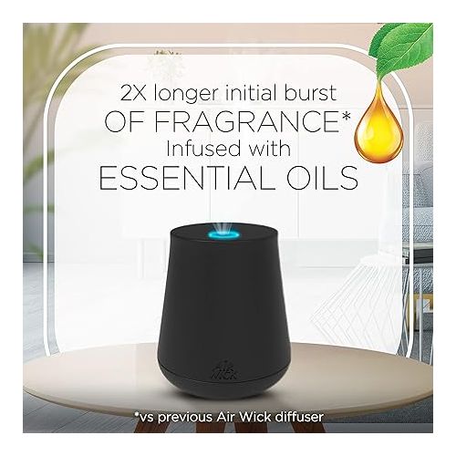  Air Wick Essential Mist Starter Kit, Diffuser + 1 Refill, Lavender and Almond Blossom, Air Freshener, Essential Oils