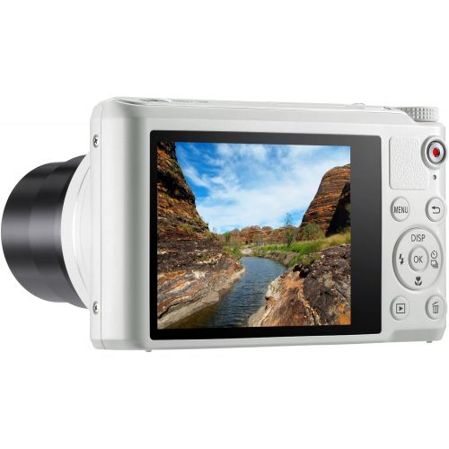 삼성 Samsung WB250F 14.2MP CMOS Smart WiFi Digital Camera with 18x Optical Zoom, 3.0 Touch Screen LCD and 1080p HD Video (White) (OLD MODEL)