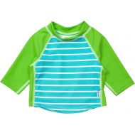 I play. i play. Baby & Toddler Short Sleeve Logo Rashguard Shirt