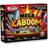 Playz Mega Kaboom! 150+ Explosive Science Experiments Kit for Kids Age 8-12 with 75 App & Video Guided Experiments - Chemistry Set STEM & Educational Toys & Gifts for Boys, Girls, Teenagers & Kids