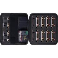 Aenllosi Hard Case for 36PCS Fingerboards,Large Capacity Holder for Mini Finger Skateboards Toy,Compatible with Grip Tapes,Bearing Wheels,Trucks & Decks(Black,Case Only)