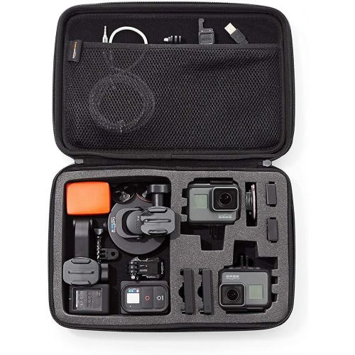 고프로 [아마존베스트]Magnetic Swivel Clip - Official GoPro Accessory & AmazonBasics Carry Case for GoPro Action Cameras - Large