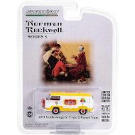 1971 Type 2 Panel Van Yellow and White with Red Interior Percevel Circus Norman Rockwell Series 5 1/64 Diecast Model Car by Greenlight 54080F